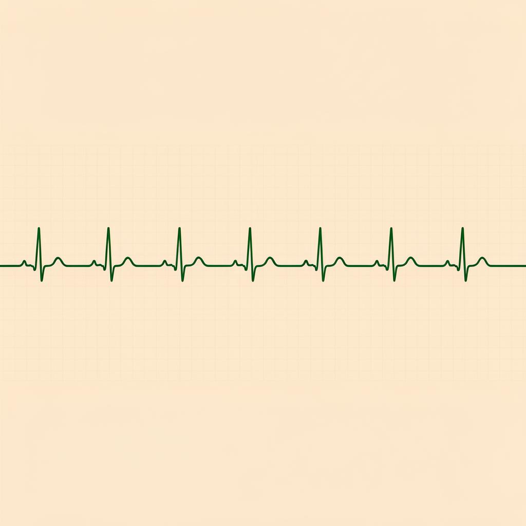 Traçado de eletrocardiograma usado na avaliação de arritmias