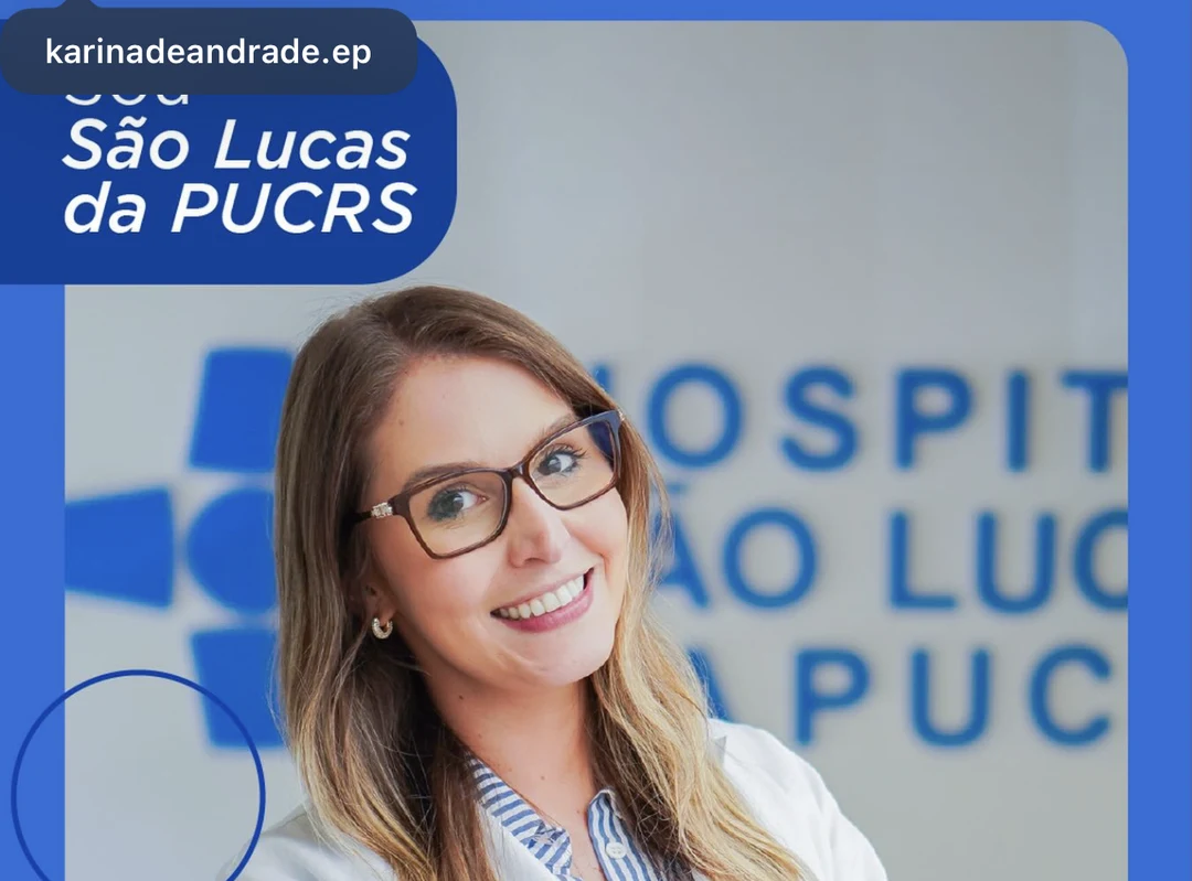 Dra. Karina de Andrade em ambiente hospitalar
